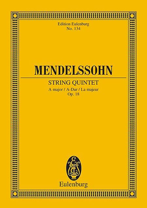 Book cover for String Quintet in A Major, Op. 18