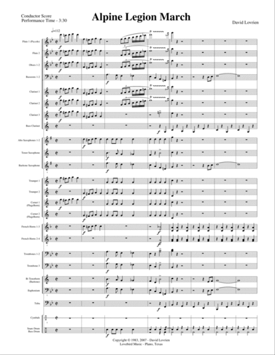 Alpine Legion Alpine Legion Concert Band scores gallery preview page 5