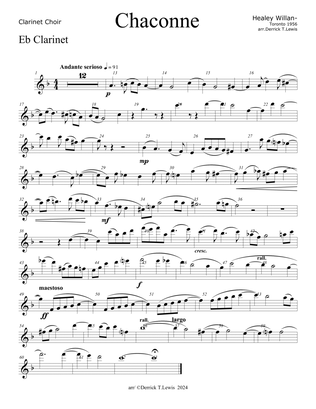 Chaconne: for clarinet ensemble/choir