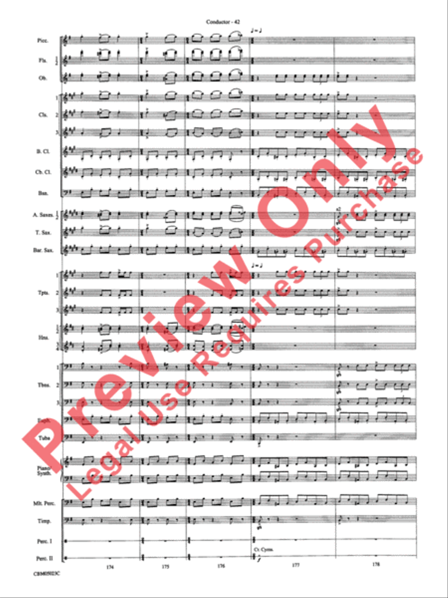 Symphonic Suite from Star Wars: Episode III Revenge of the Sith Concert Band scores gallery preview page 45