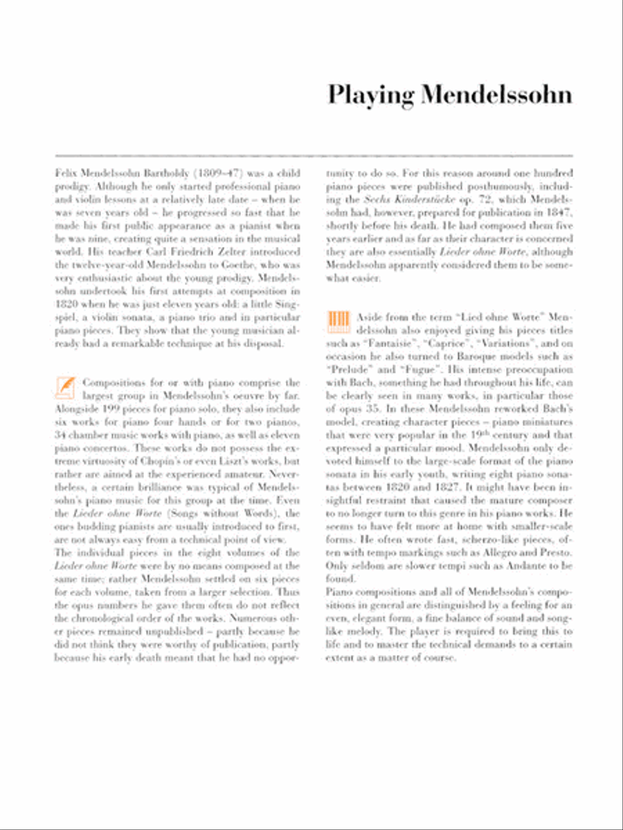 Mendelssohn: At the Piano Piano Solo scores gallery preview page 4