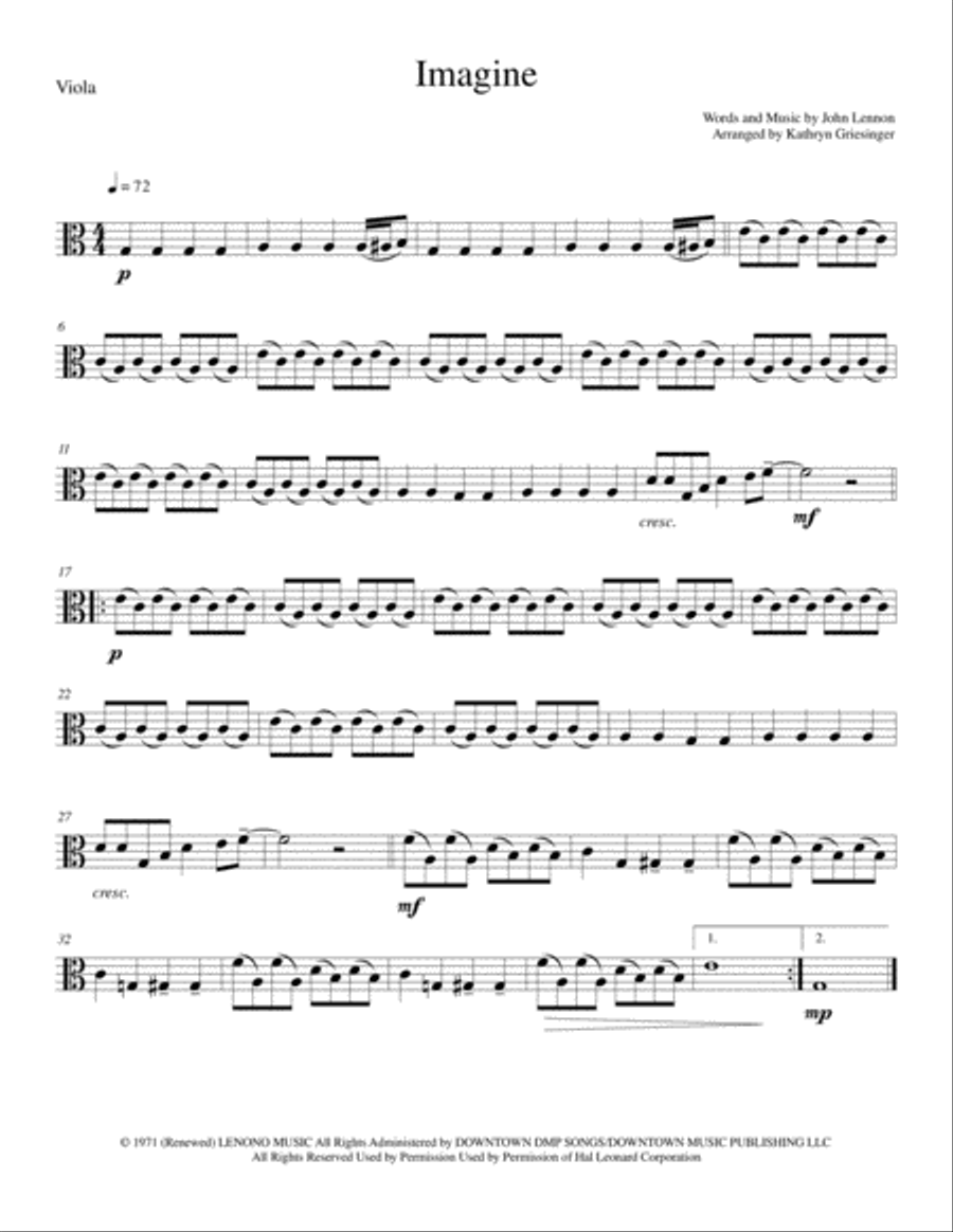 Imagine Imagine String Quartet scores gallery preview page 4