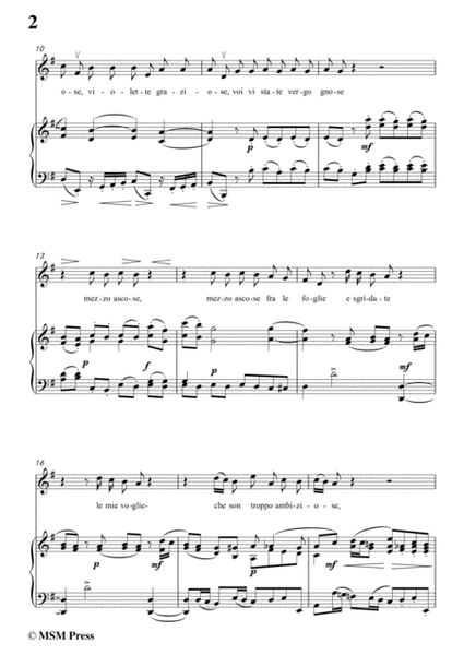 Scarlatti-Le Violette in G Major,from Pirro e Demetrio,for voice piano image number null