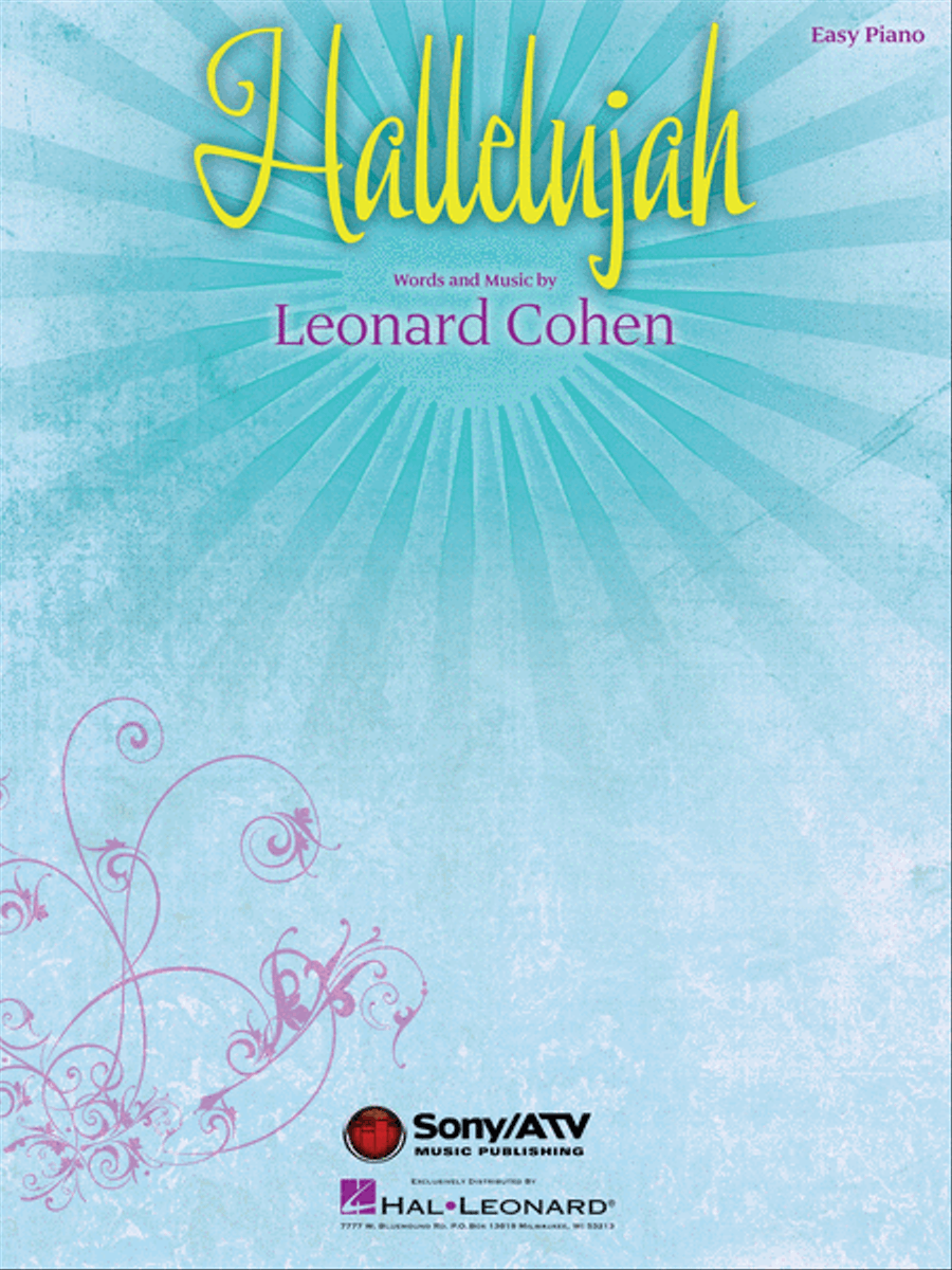 Hallelujah Easy Piano scores gallery preview page 1