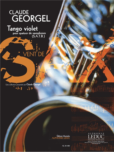 Georgel Claude Tango Violet Tango Saxophone Quartet Satb Parts Saxophone - Sheet Music