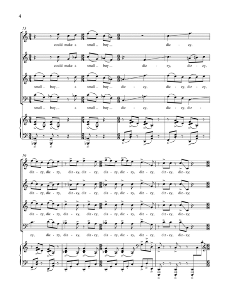 My Papa's Waltz 4-Part scores gallery preview page 12