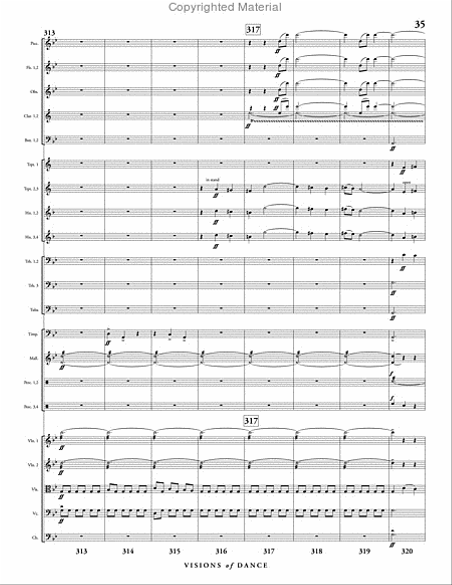 Visions of Dance Full Orchestra scores gallery preview page 36