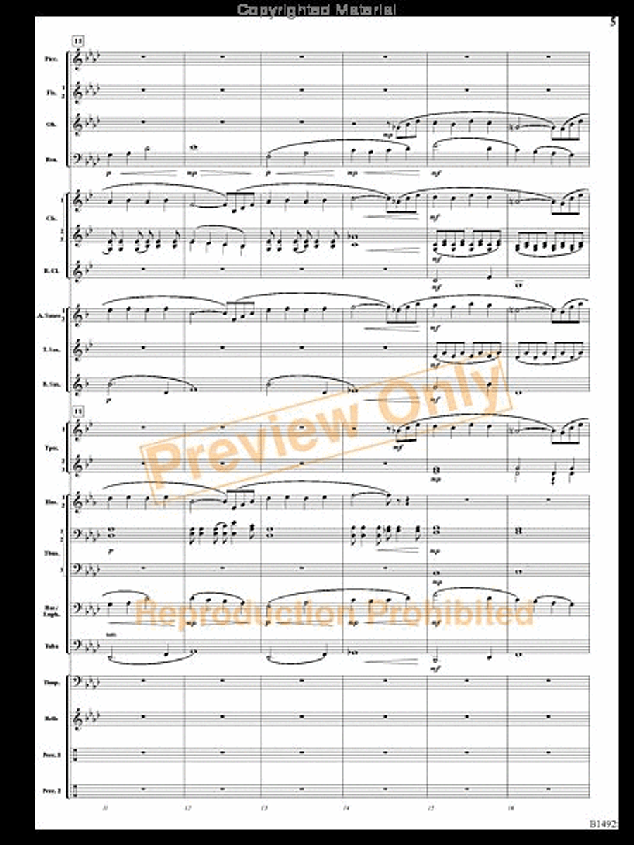Remembering Yesterdays Concert Band scores gallery preview page 4