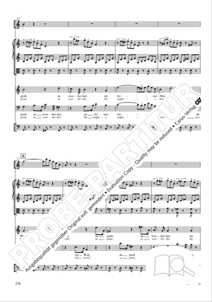 The Creation (Die Schopfung) 4-Part scores gallery preview page 258