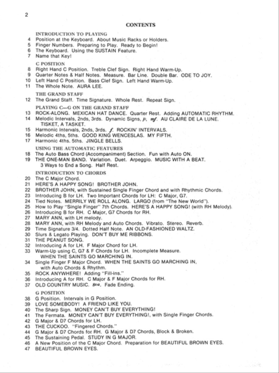 Alfred's Basic Electronic Keyboard Course Electronic Keyboard scores gallery preview page 2