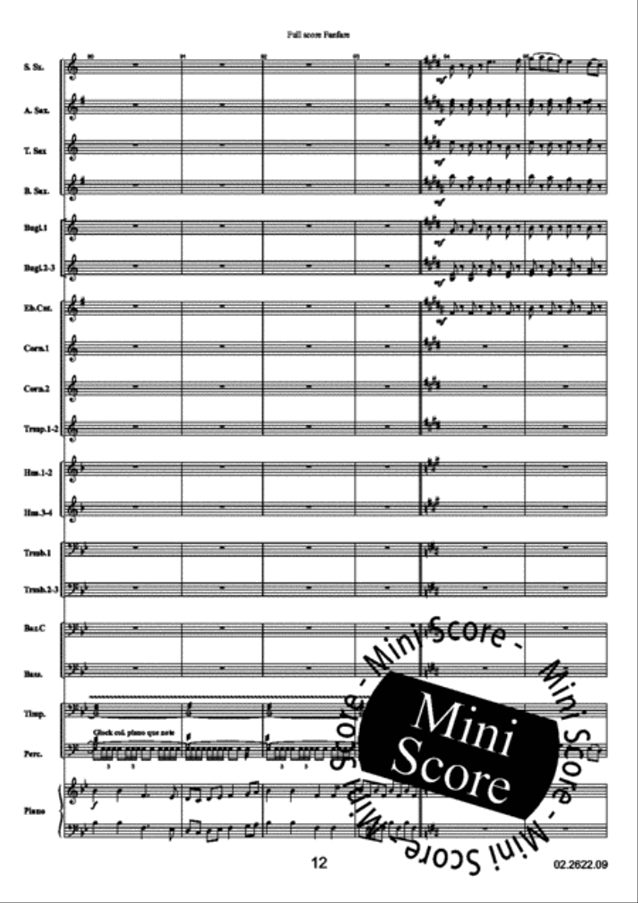 Reflections Over a Norwegian Fanfare Band scores gallery preview page 16