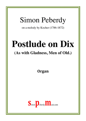 Book cover for Christmas / Epiphany Organ Postlude on Dix (As with Gladness Men of Old..) by Simon Peberdy