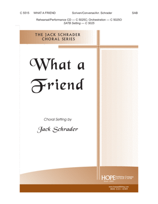 Book cover for What a Friend