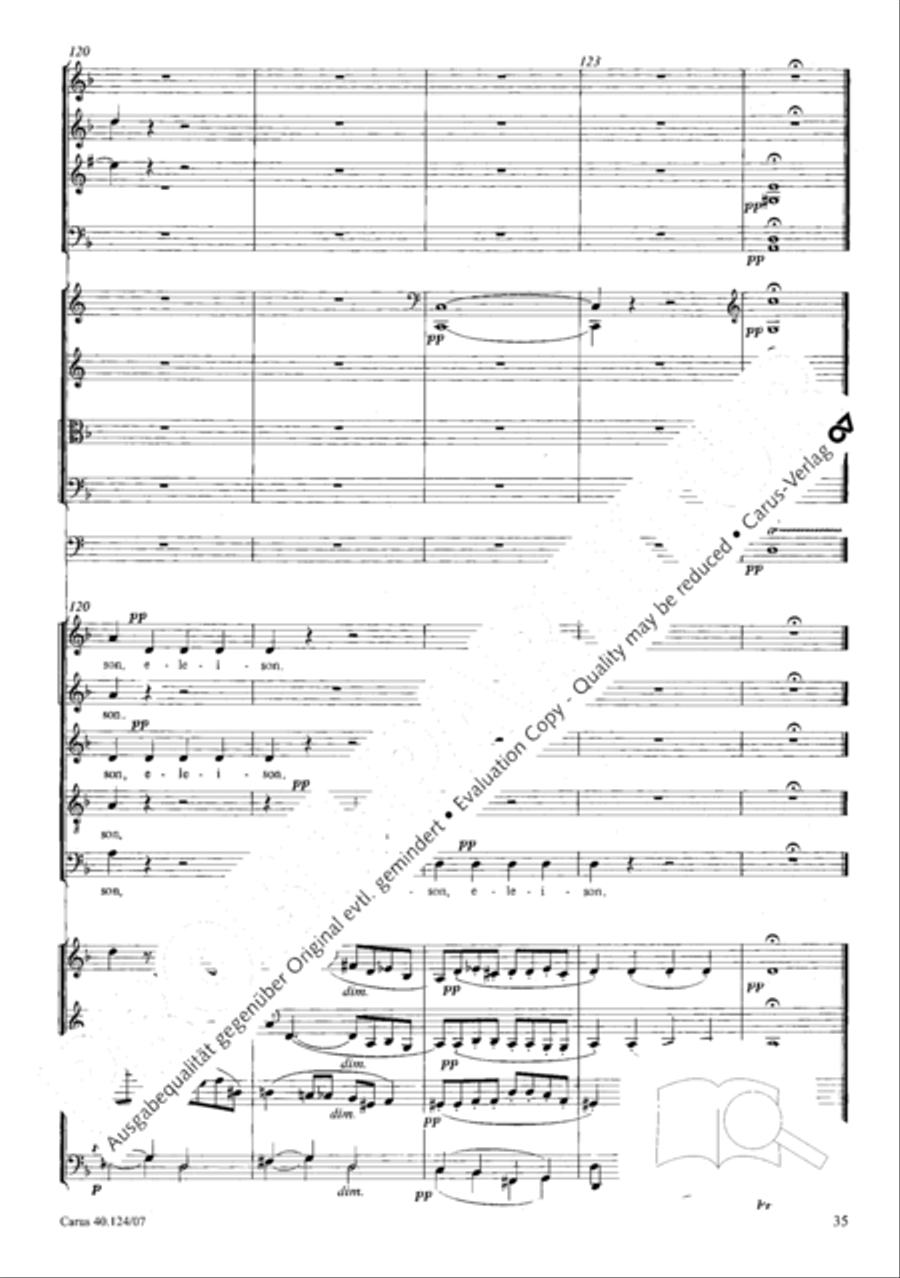 Kyrie in d + Herr Gott, dich loben wir Orchestra scores gallery preview page 36