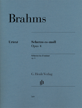 Book cover for Scherzo in E-Flat minor, Op. 4