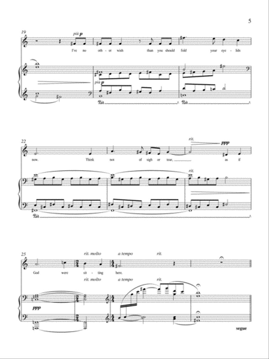 Lullabies and Dreams High Voice scores gallery preview page 5
