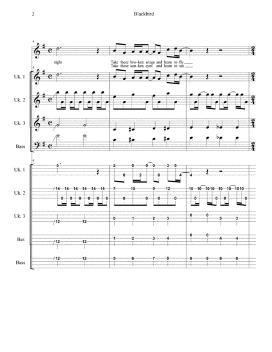 Blackbird Small Ensemble scores gallery preview page 2