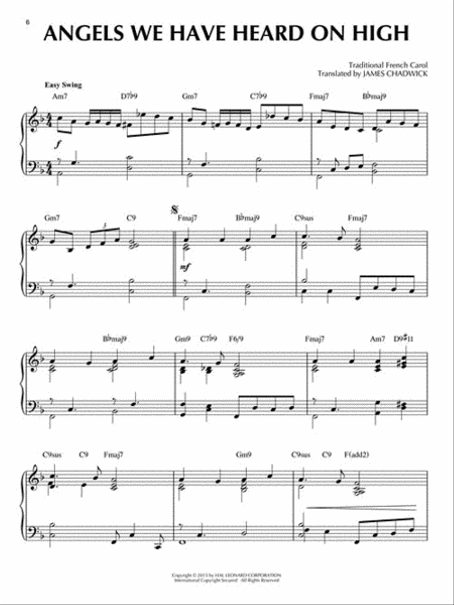 Sacred Christmas Carols Piano Solo scores gallery preview page 3