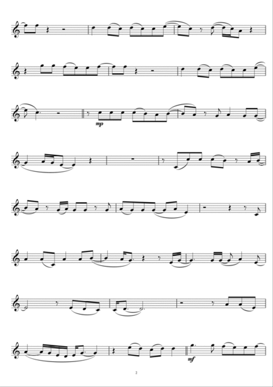 Private Number Flute Solo scores gallery preview page 2