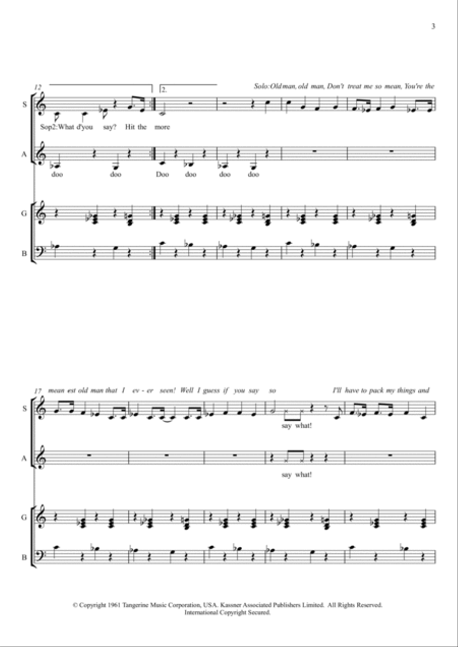 Hit The Road Jack SSA scores gallery preview page 3