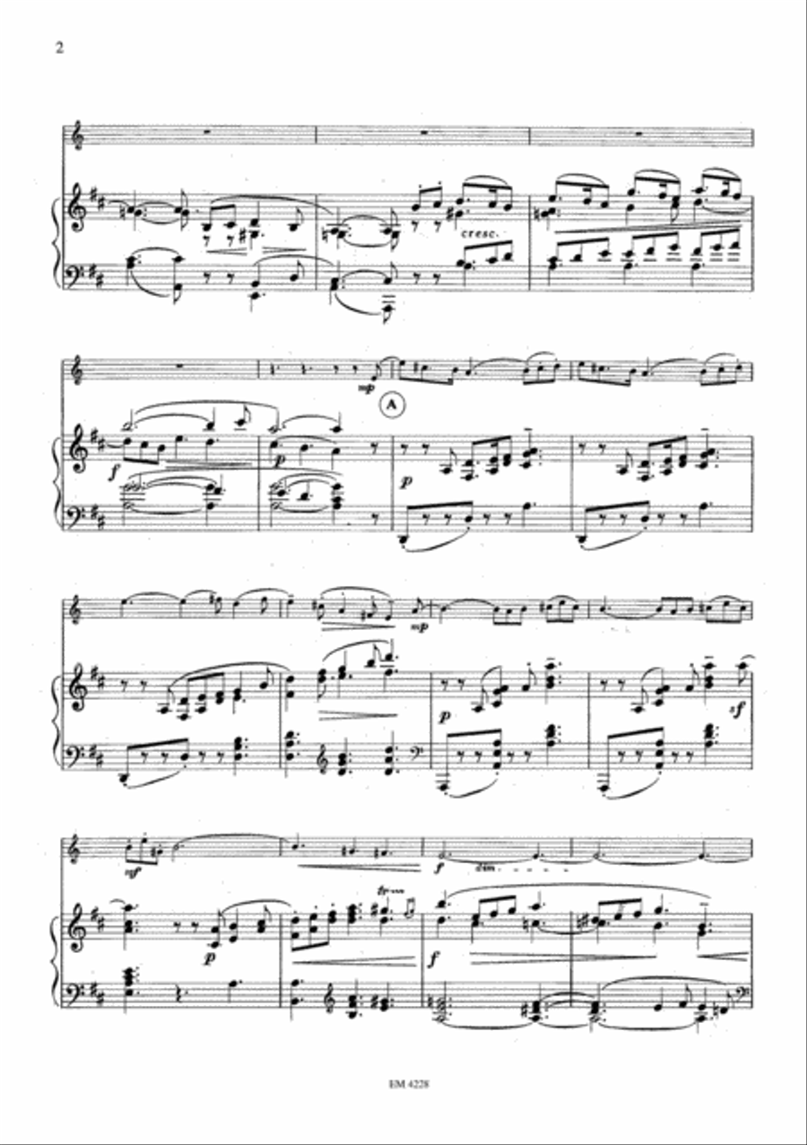 Lyrische Pastorale for French Horn and Piano Horn scores gallery preview page 3