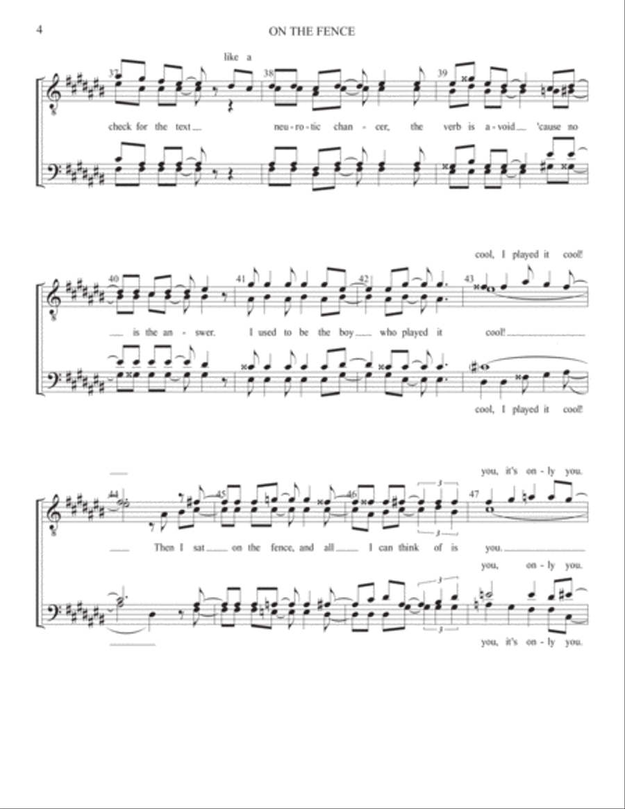 On The Fence Small Ensemble scores gallery preview page 4