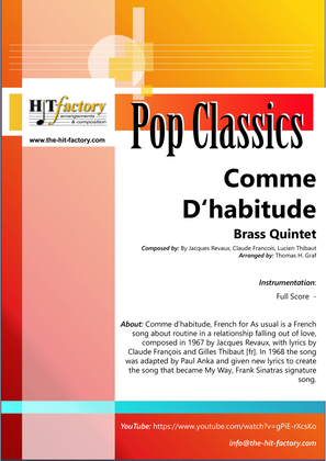 Book cover for Comme D'habitude