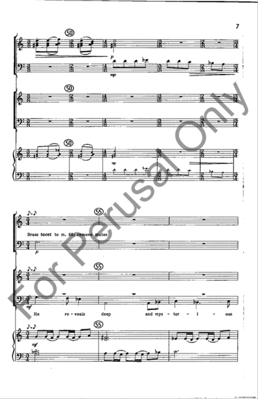 Prayer Of Daniel 4-Part scores gallery preview page 7