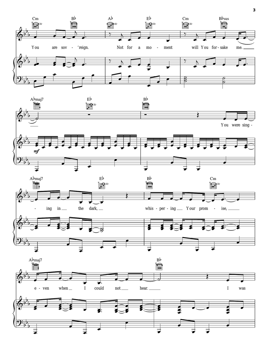 Not For A Moment (After All) Guitar scores gallery preview page 3