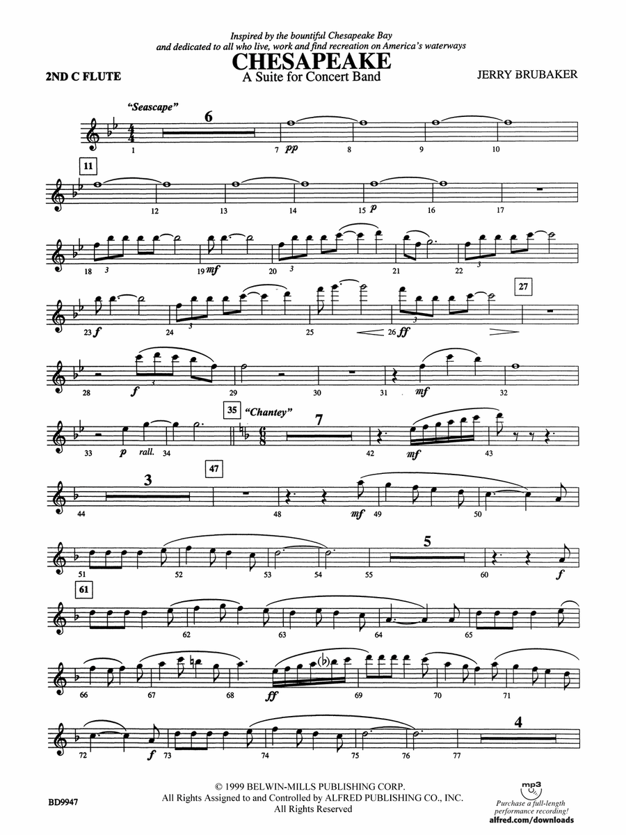 Chesapeake: 2nd Flute