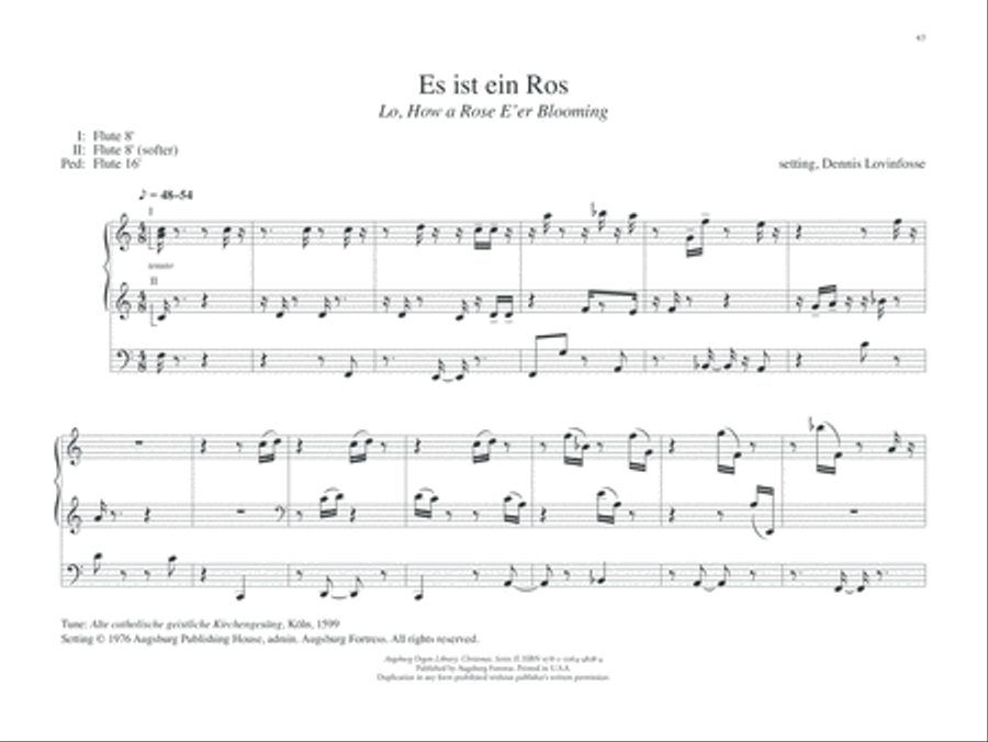 Augsburg Organ Library Series 2: Christmas Organ Solo scores gallery preview page 8