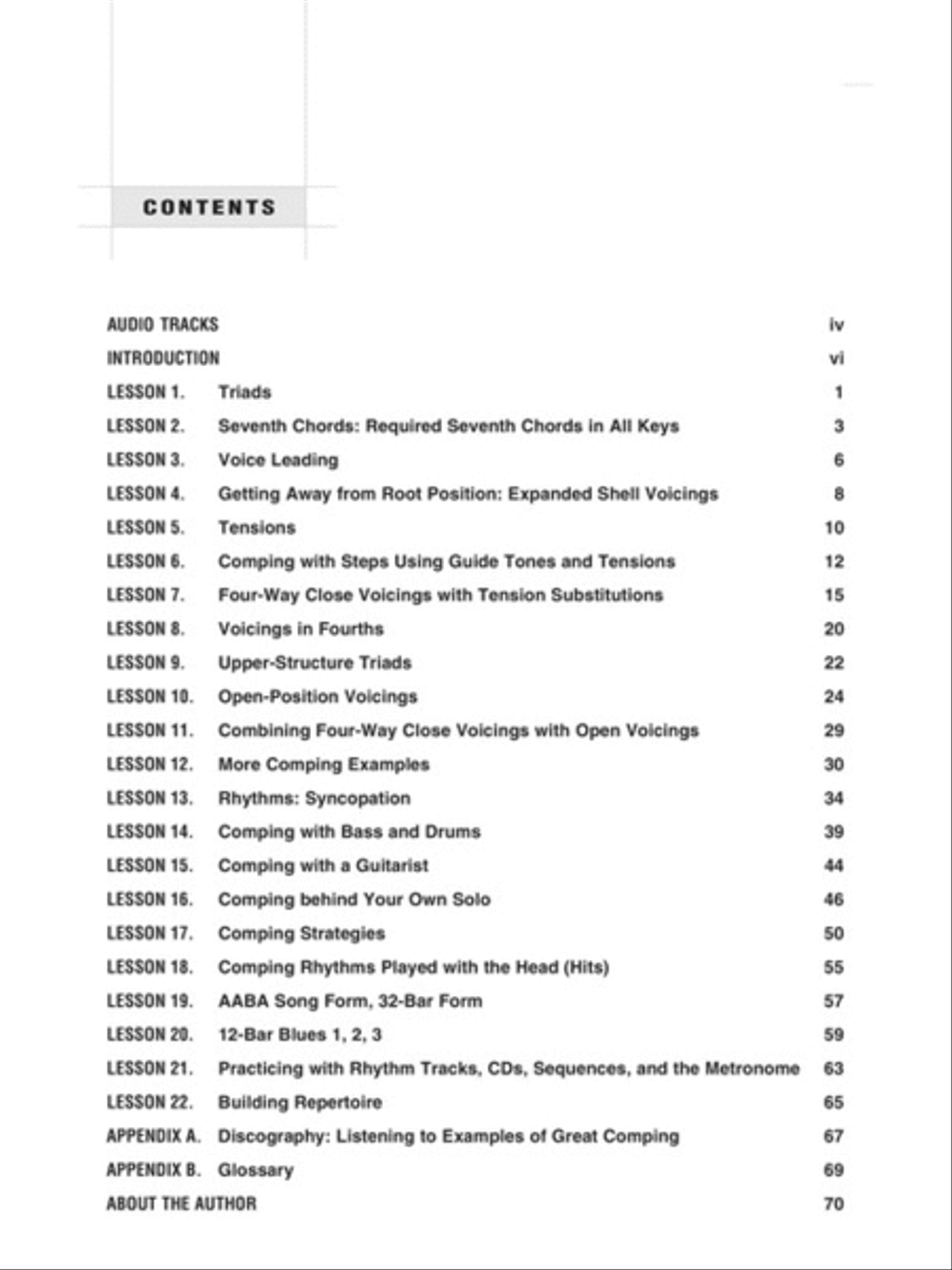 Jazz Piano Comping Jazz Piano Comping Piano Method scores gallery preview page 2