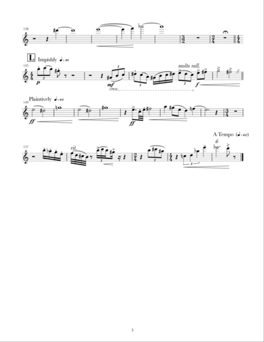 The Dark Glass Sinfonia (Parts) Full Orchestra scores gallery preview page 3