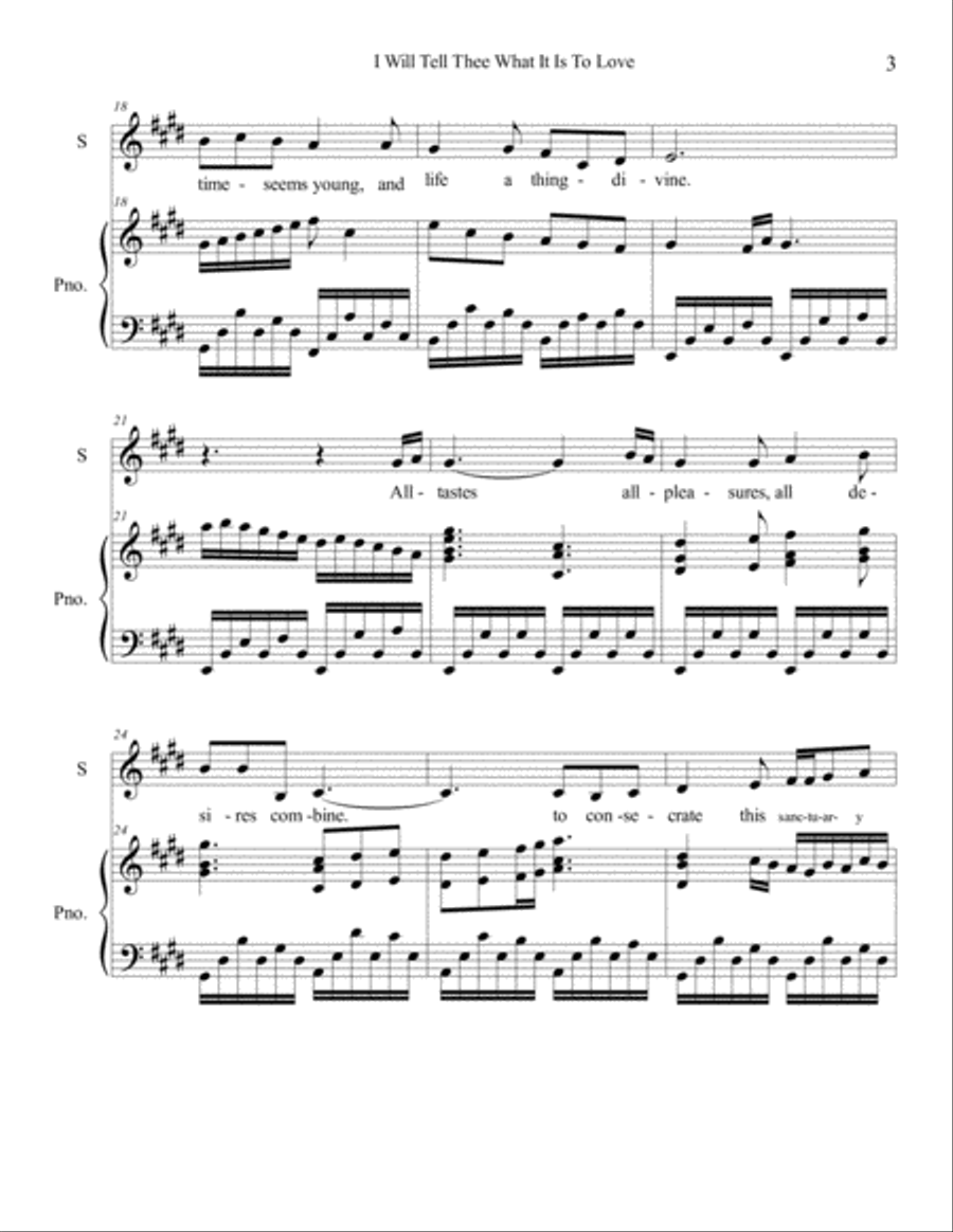 I Will Tell Thee What It Is To Love High Voice scores gallery preview page 3