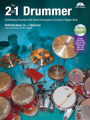 Book cover for The 2-in-1 Drummer