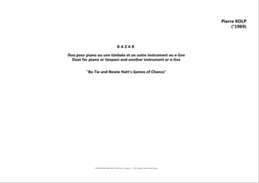 Bizarre, bise - arts Piano scores gallery preview page 2