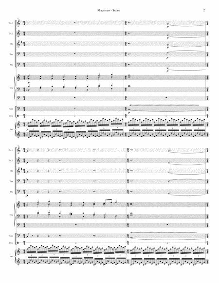 Maestoso, from Symphony #3 "Organ" (for Brass Quintet and Organ)