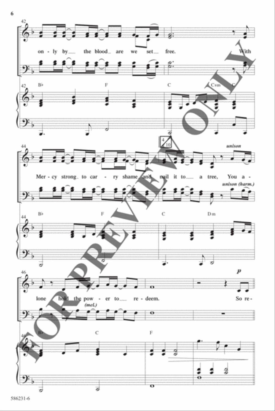 Power to Redeem - Anthem Choir scores gallery preview page 6