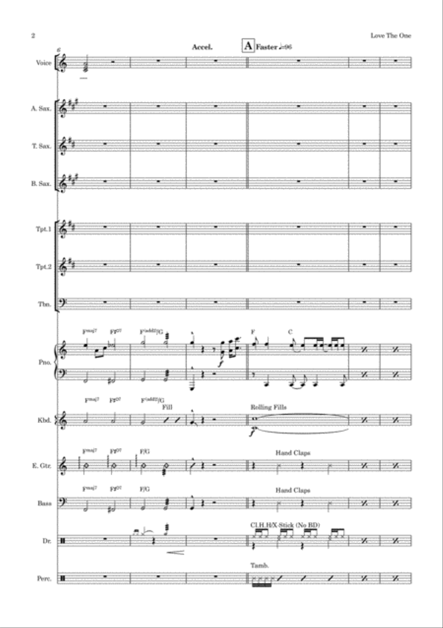 Love The One You're With Tenor Saxophone scores gallery preview page 2