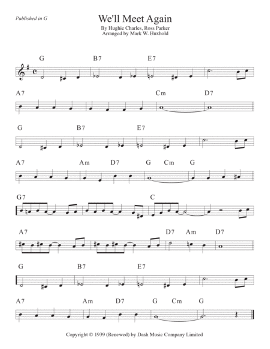 We'll Meet Again Piano scores gallery preview page 2