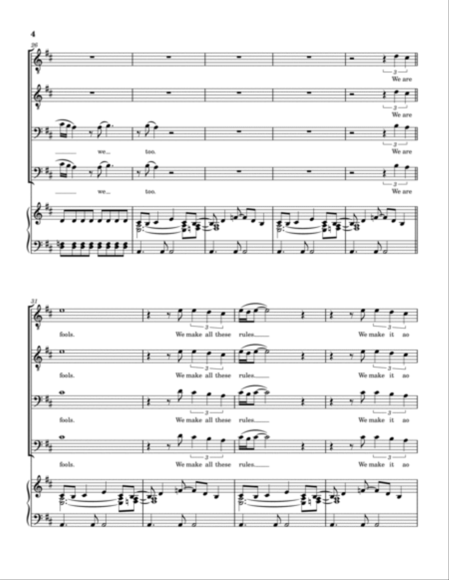 We Two We Two TTBB scores gallery preview page 5