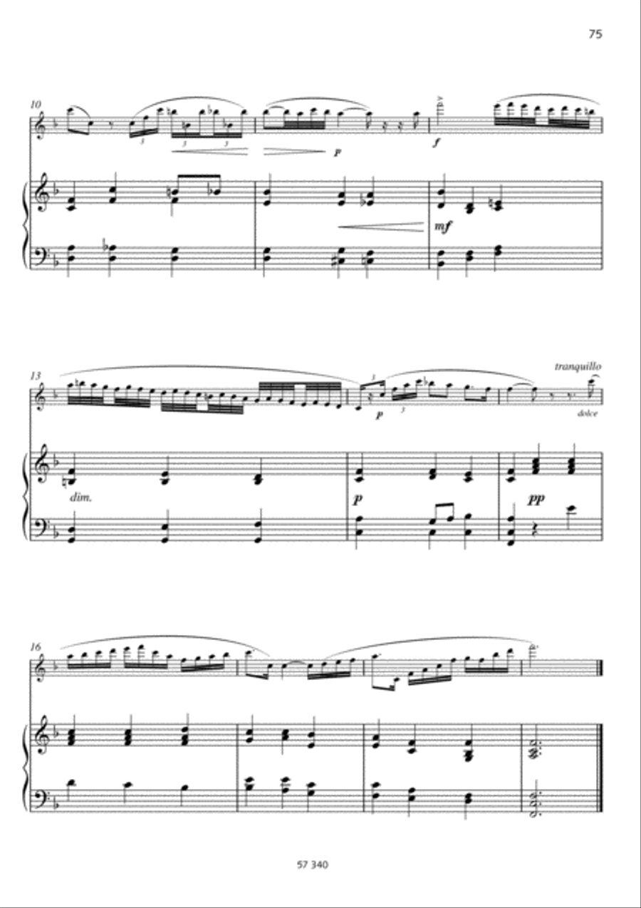 Adagio non troppo Flute Solo scores gallery preview page 2