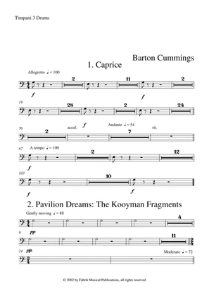 Barton Cummings: Concertino for contrabassoon and concert band, timpani part