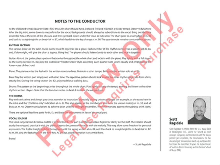 No Moon at All Jazz Ensemble scores gallery preview page 3