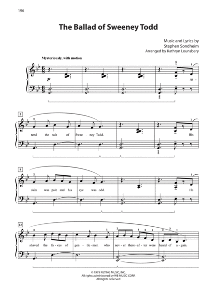 Broadway's Best Collection Easy Piano scores gallery preview page 6