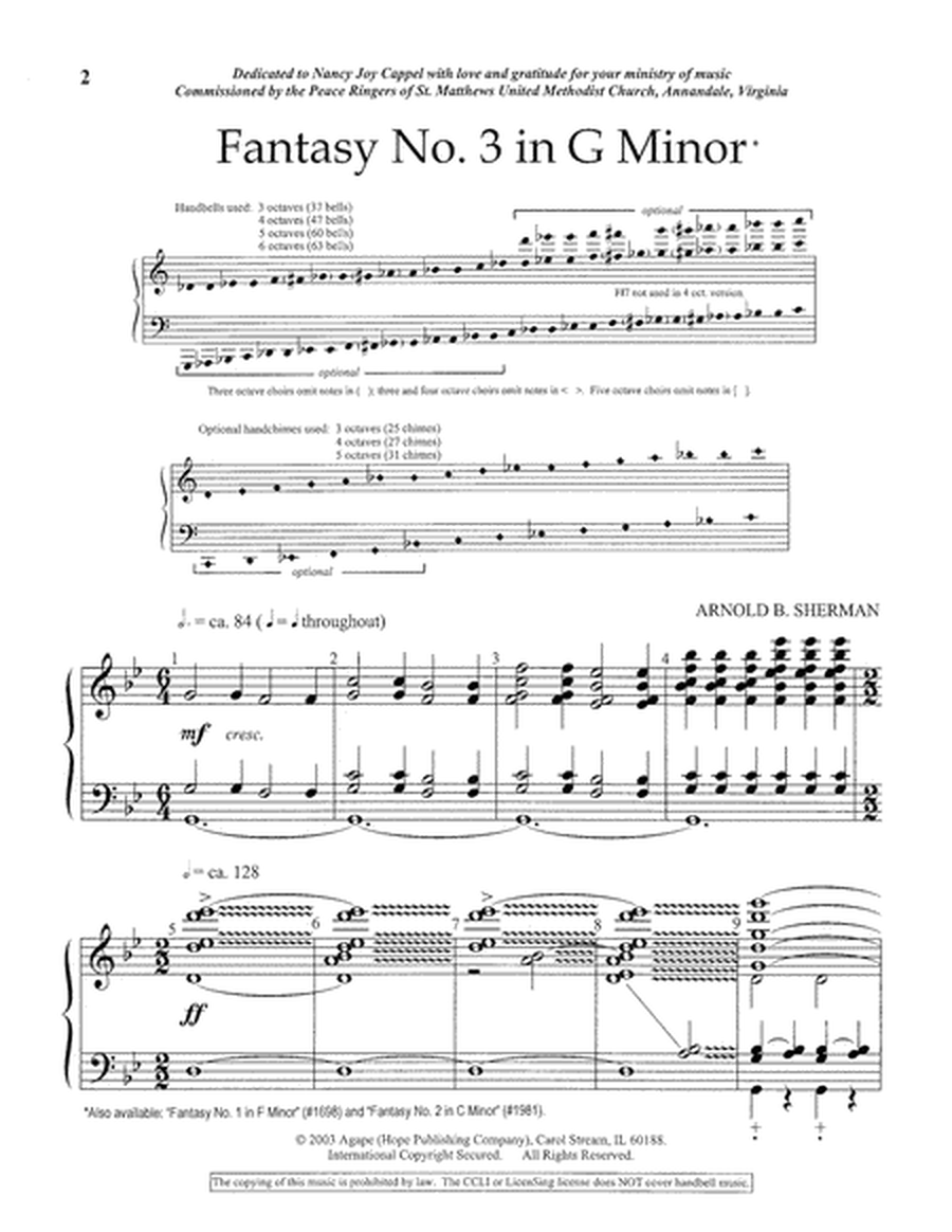 Fantasy No. 3 in G Minor image number null