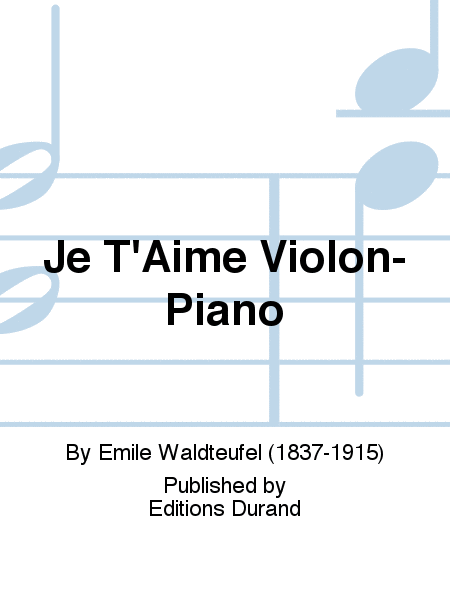 Je T'Aime Violon-Piano