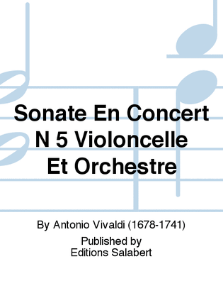 Sonate En Concert N 5 Violoncelle Et Orchestre