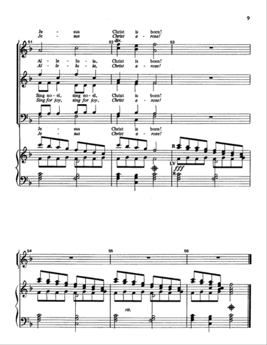 Seasonal Procession Choir scores gallery preview page 9