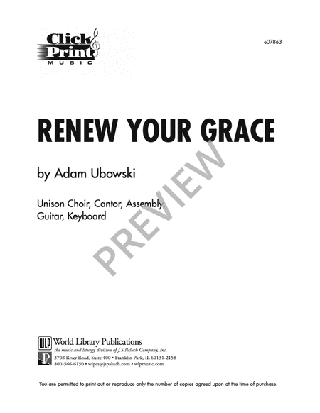 Renew Your Grace image number null